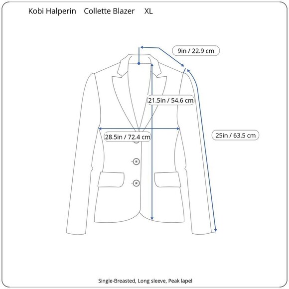 Kobi Halperin Collette Women Size XL Black NEW Blazer Office Contemporary - Picture 3 of 15